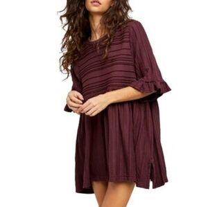 Free People Take A Spin Tunic In Black Honey Size Small